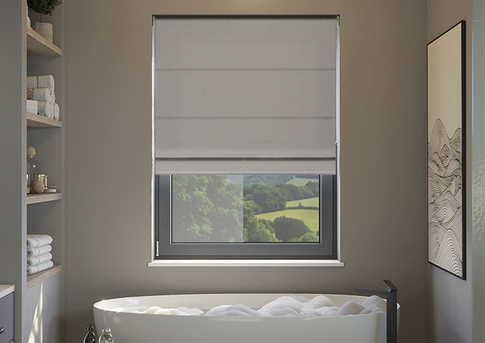 Geneva, Frost Grey - Roman Blind - Image 3